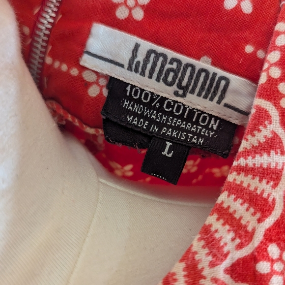 🌺 Vintage I.Magnin Red Maxi Dress – Bold Boho Glam 🌺 - Picture 5 of 5